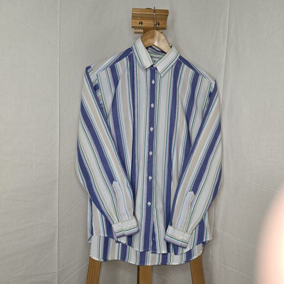 Appleseed's Striped Button Up Long Sleeve Shirt Size 10 - Picture 1 of 5